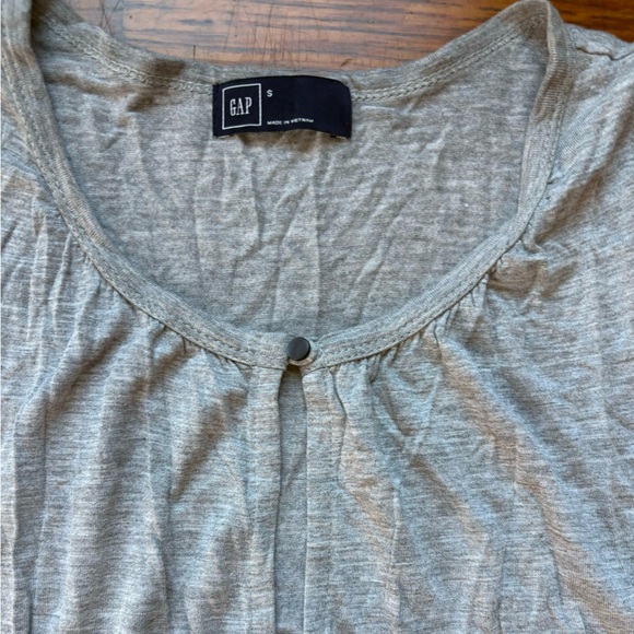 Gap Gray Knit Keyhole Tank Top S - Picture 3 of 3